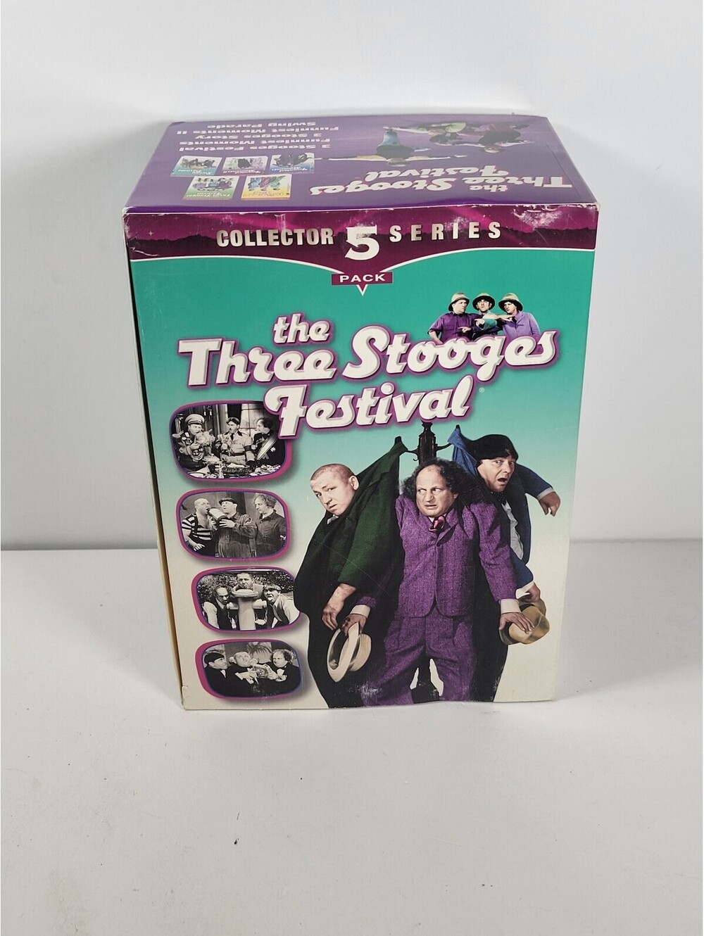 The Three Stooges Festival Collector Series 5 Pack is a set of VHS Tapes